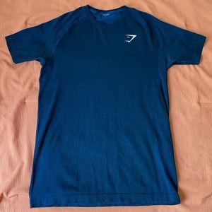 OG Gymshark Vital Seamless Blue Mens Tee Shirt Medium